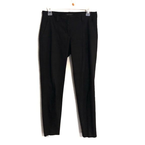 Theory Ankle Zip Skinny Pant Black - Picture 2 of 8